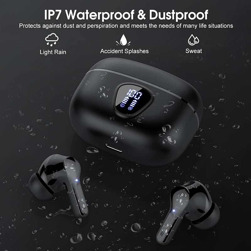 Wireless LED Earbuds